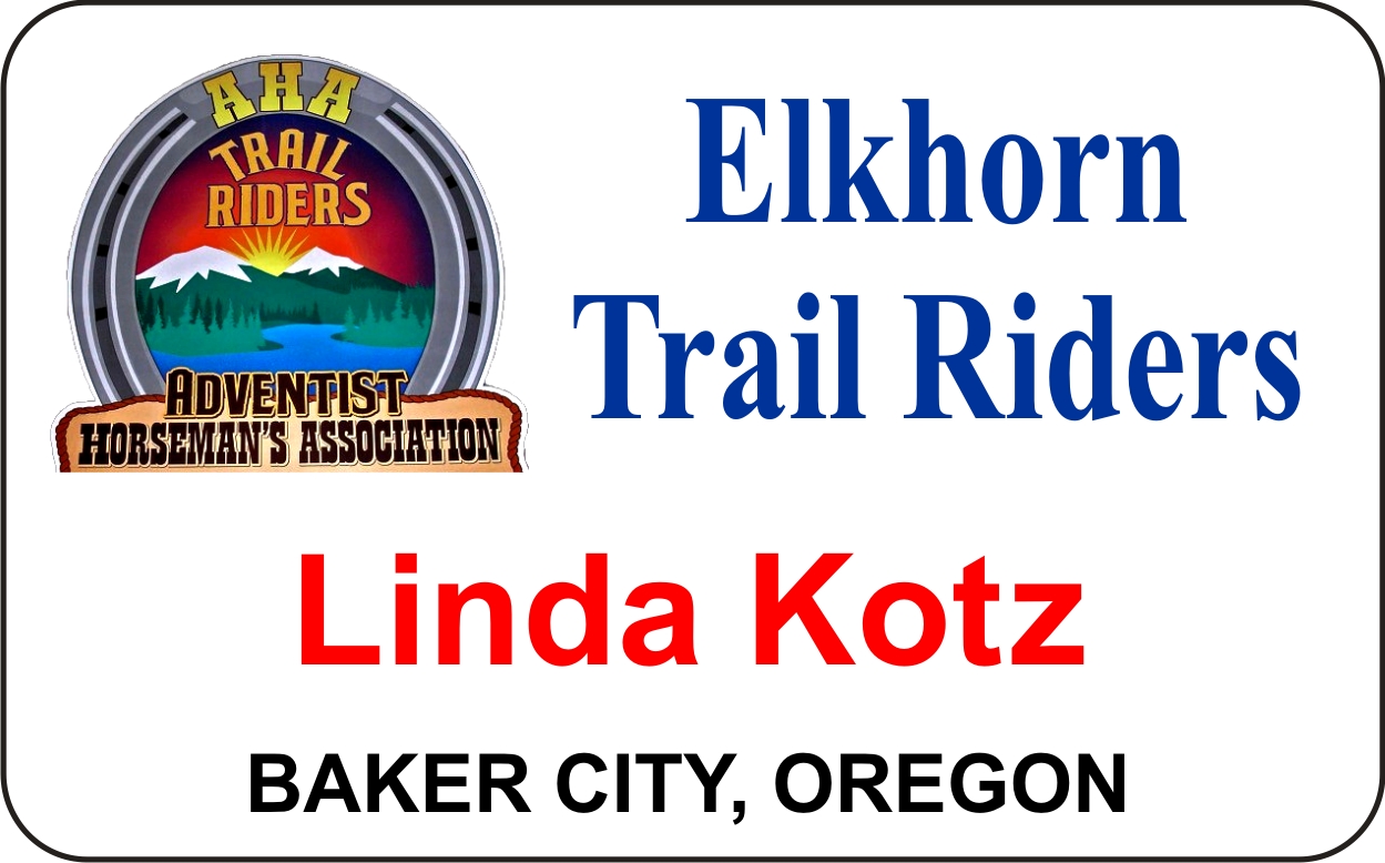 Adventist Horseman's Association Name Badge