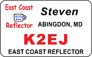 East Coast Reflector - Morning Brew Name Badge