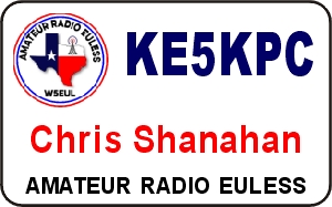 Amateur Radio Euless Name Badge